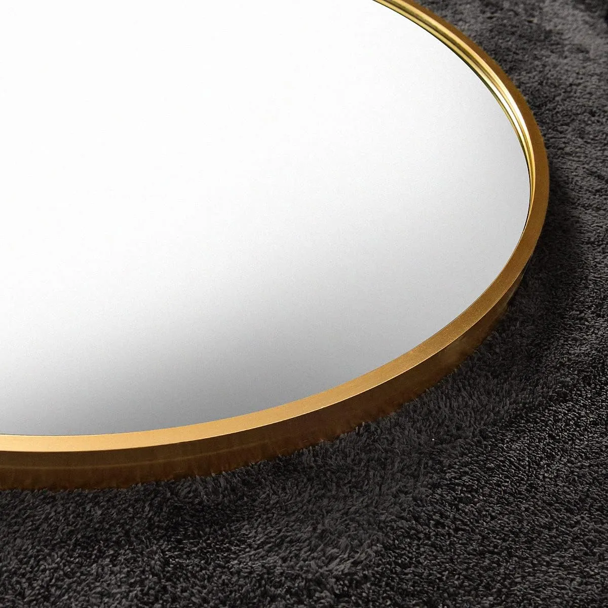 Full Length Arched Floor Mirror, 71"26" With Stand, Full Body, Large, Wall, Freestanding, Oversized, Aluminum Frame - Gold