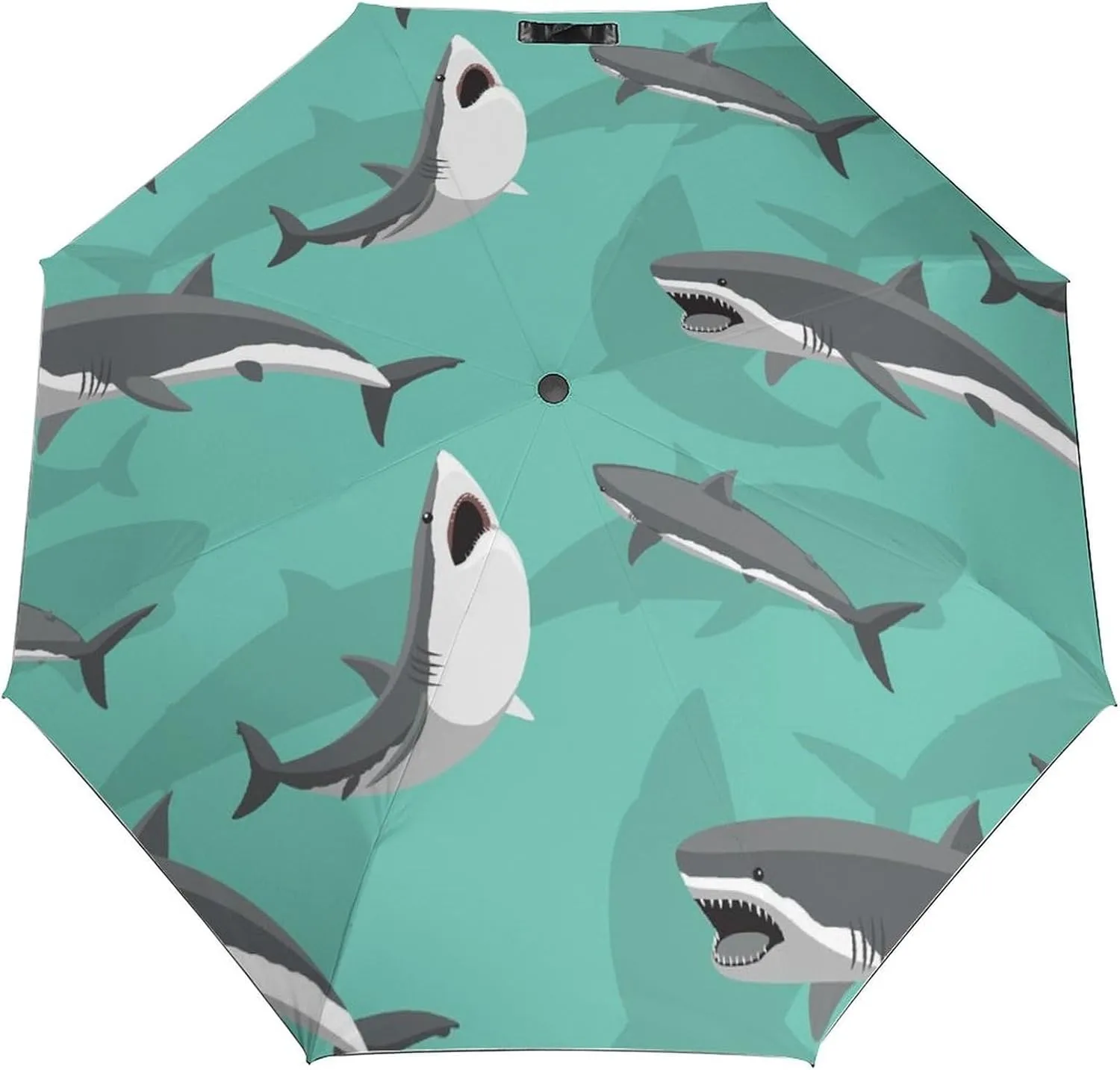 Funny Cartoons Skull Compact Travel Umbrella, Windproof Waterproof Stick Umbrella Protection Umbrellas
