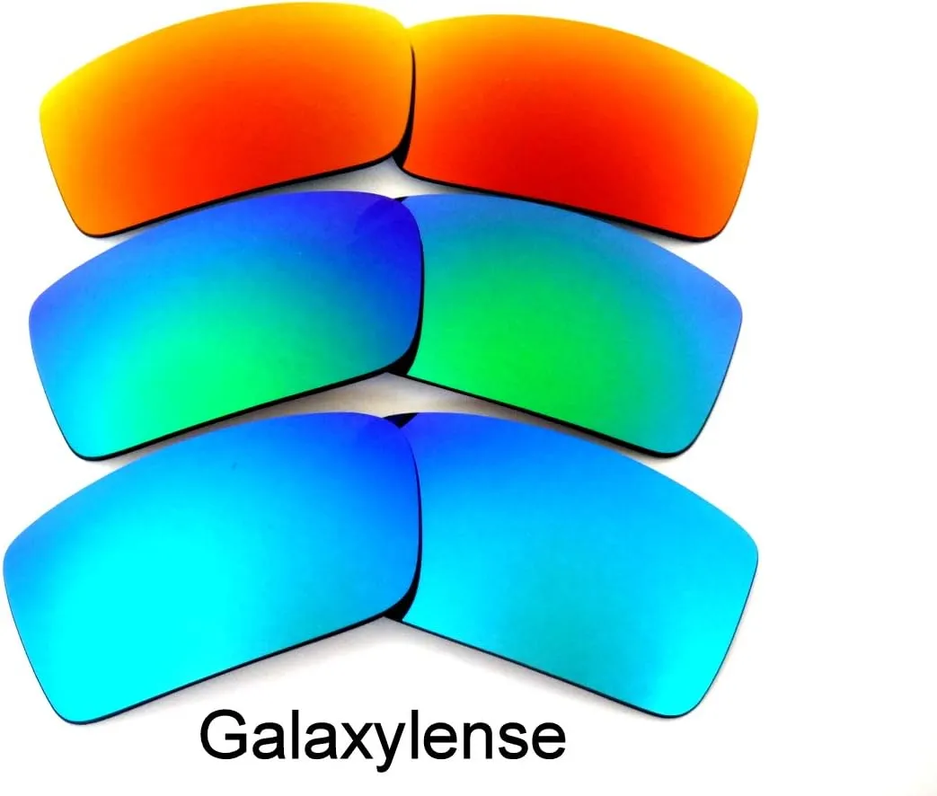 Galaxy Replacement Lenses For Oakley Gascan Small Red&Green Polarized 2 Pairs