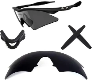 Galaxy Replacement Lenses   Nose Pad   Earsocks For Oakley M Frame Sweep Black Color