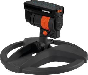 Gardena AquaZoom Compact Rectangular oscillating Sprinkler: Sprinkler for Watering Areas of 9–216 m², Range 3–18 m, Spread 3–12 m, Built-in Filter (18708-20)