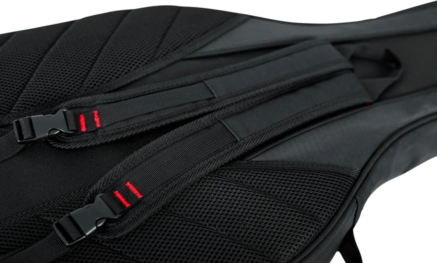 Gator Cases 4G-MiZone Series Gig Bag For Two Bass Guitars with Adjustable Backpack Straps, Fits Two Precision or Jazz Bass Style Bass Guitars (GB-4G-BASSX2)