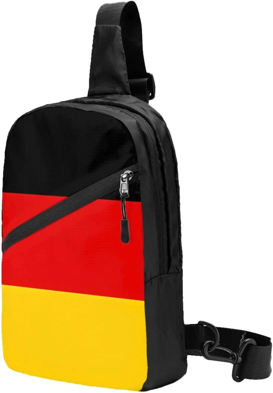 Germany Flag Packable Crossbody Bag Portable Sling Bags Foldable Travel Daypack Reusable Sports Shoulder Backpack Diagonally Chest Bag for Workout