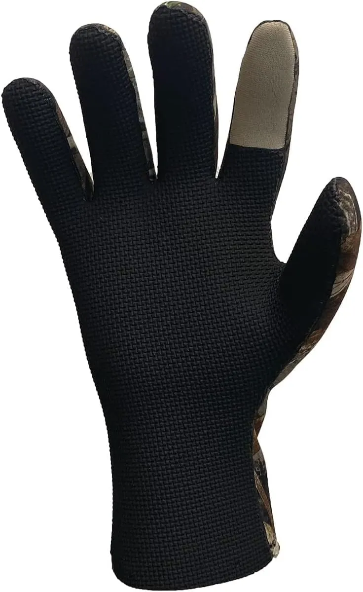 Glacier Glove Men's Aleutian Waterproof Fleece-Lined Blind Stitched Neoprene Gloves | Seamless Sharkskin Textured Palm