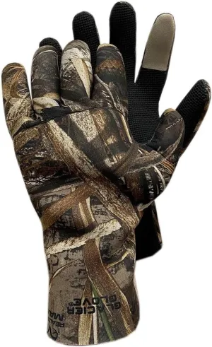 Glacier Glove Men's Aleutian Waterproof Fleece-Lined Blind Stitched Neoprene Gloves | Seamless Sharkskin Textured Palm