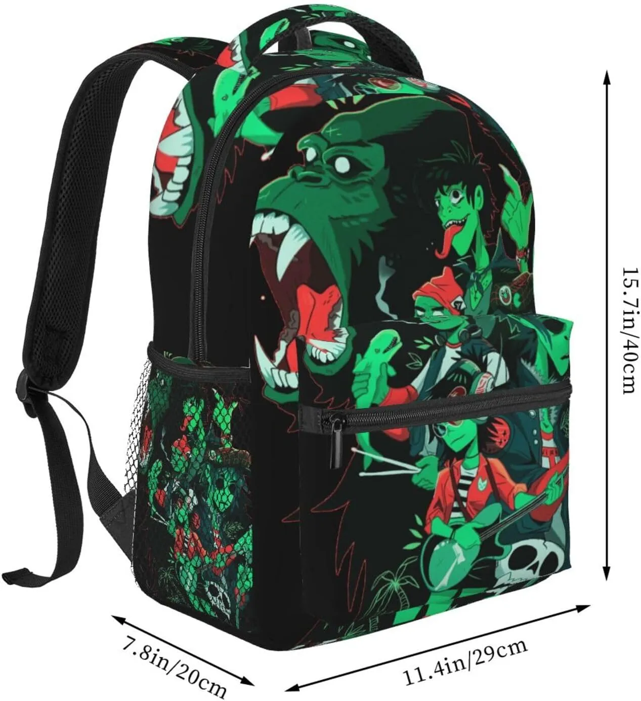 Gori-llaz Backpack Adults Bag Casual Backpack Hiking Daypack