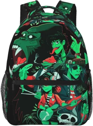 Gori-llaz Backpack Adults Bag Casual Backpack Hiking Daypack
