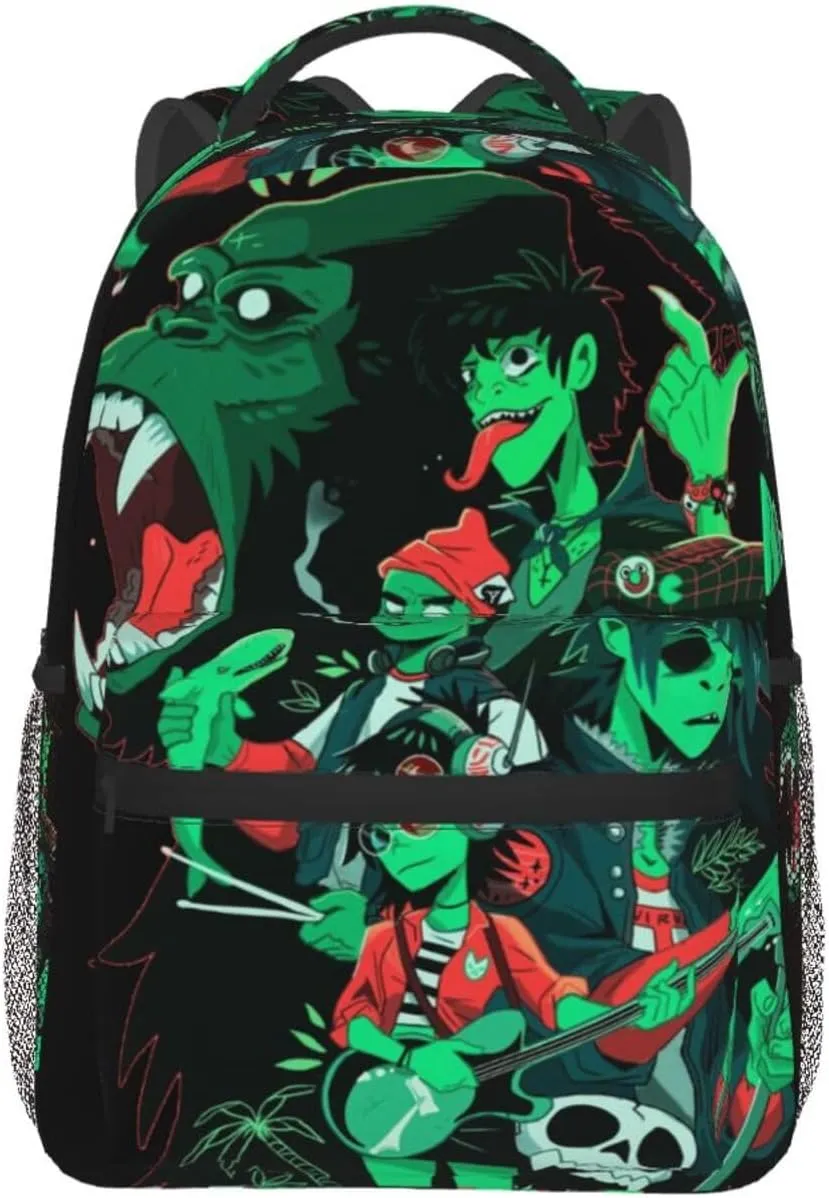 Gori-llaz Backpack Adults Bag Casual Backpack Hiking Daypack