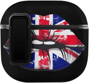 Great Britain England Lips Case Compatible with Airpods 4 Earbud Cases Protective Covers for Women and Men