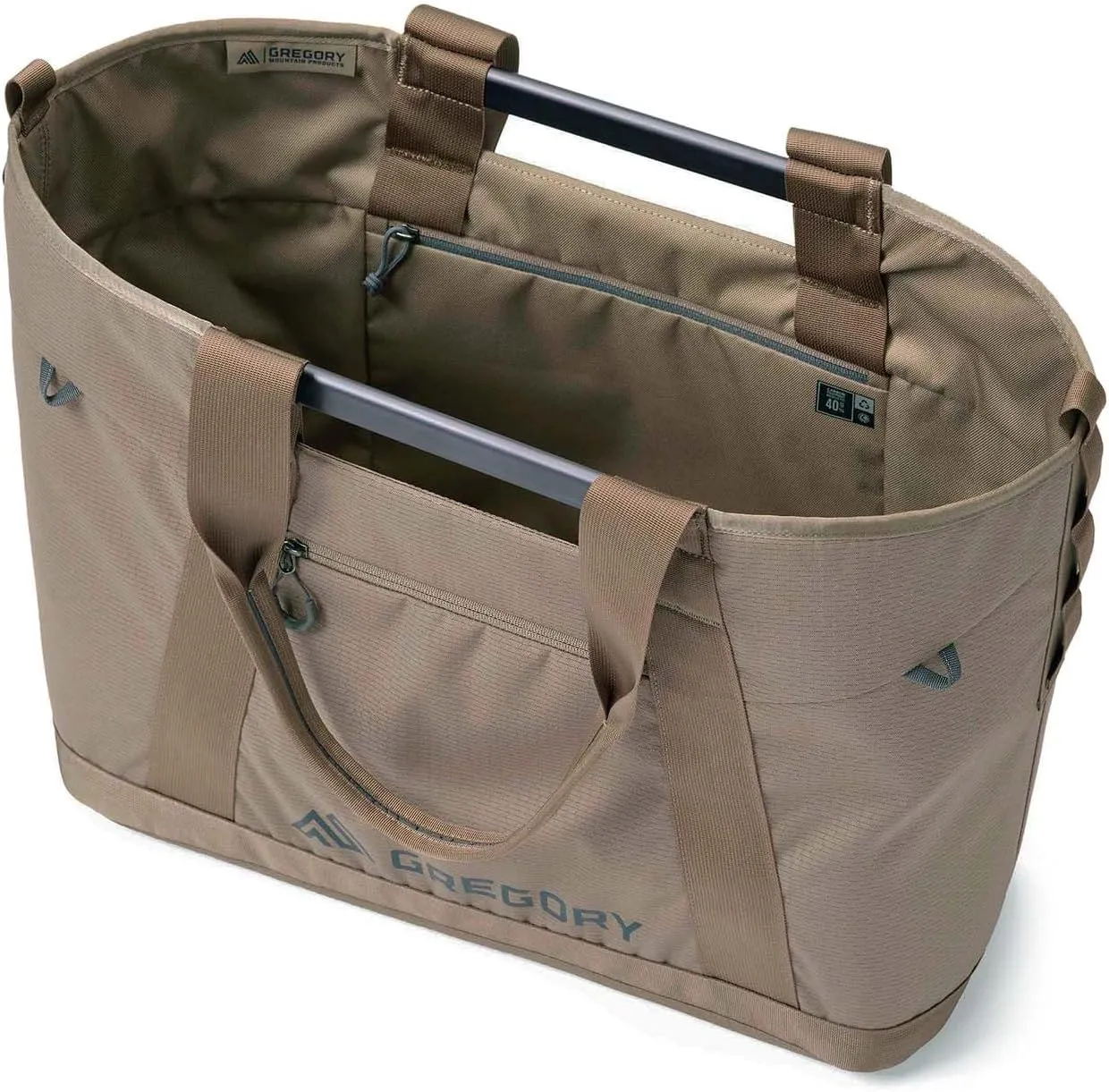 Gregory Alpaca 30L Gear Organization/Camping Gear Tote with Aluminum Frame, Mirage Tan