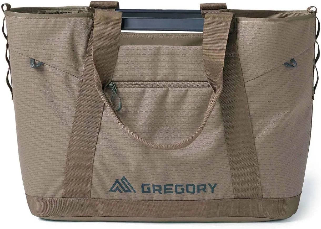 Gregory Alpaca 30L Gear Organization/Camping Gear Tote with Aluminum Frame, Mirage Tan