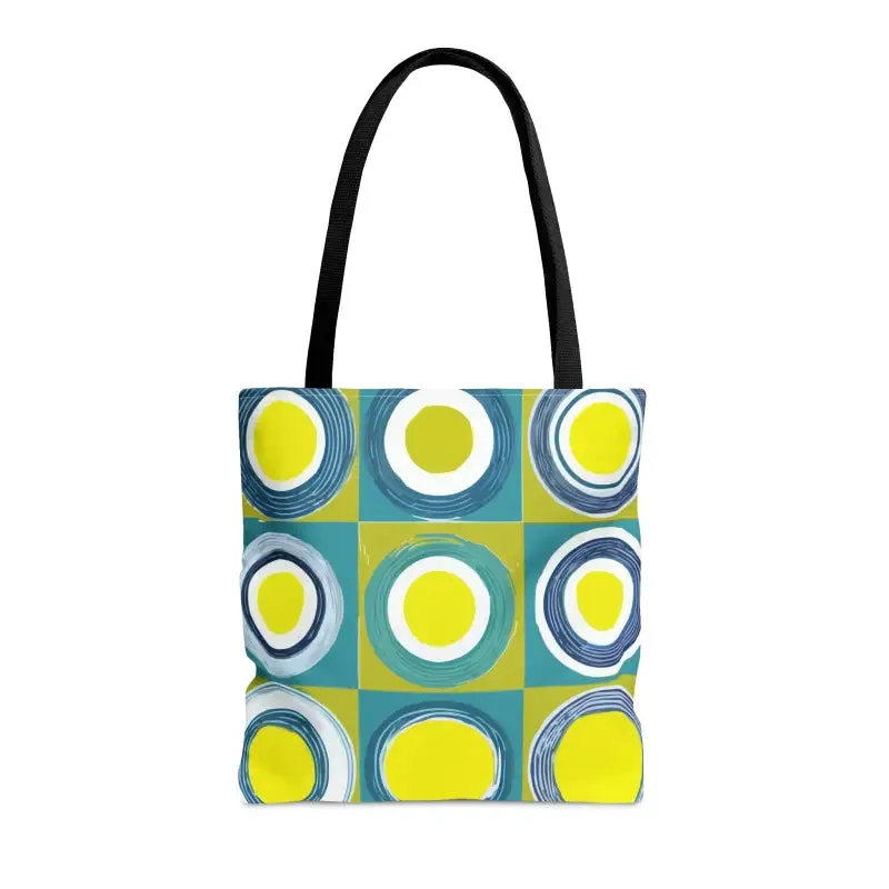 Groovy Print Tote Bag with Abstract Pattern