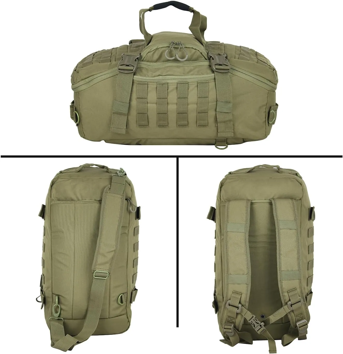 Gym Backpack for Men Sports Duffel Bag Gym Bags with Three Ways of Carrying (GREEN-40L)