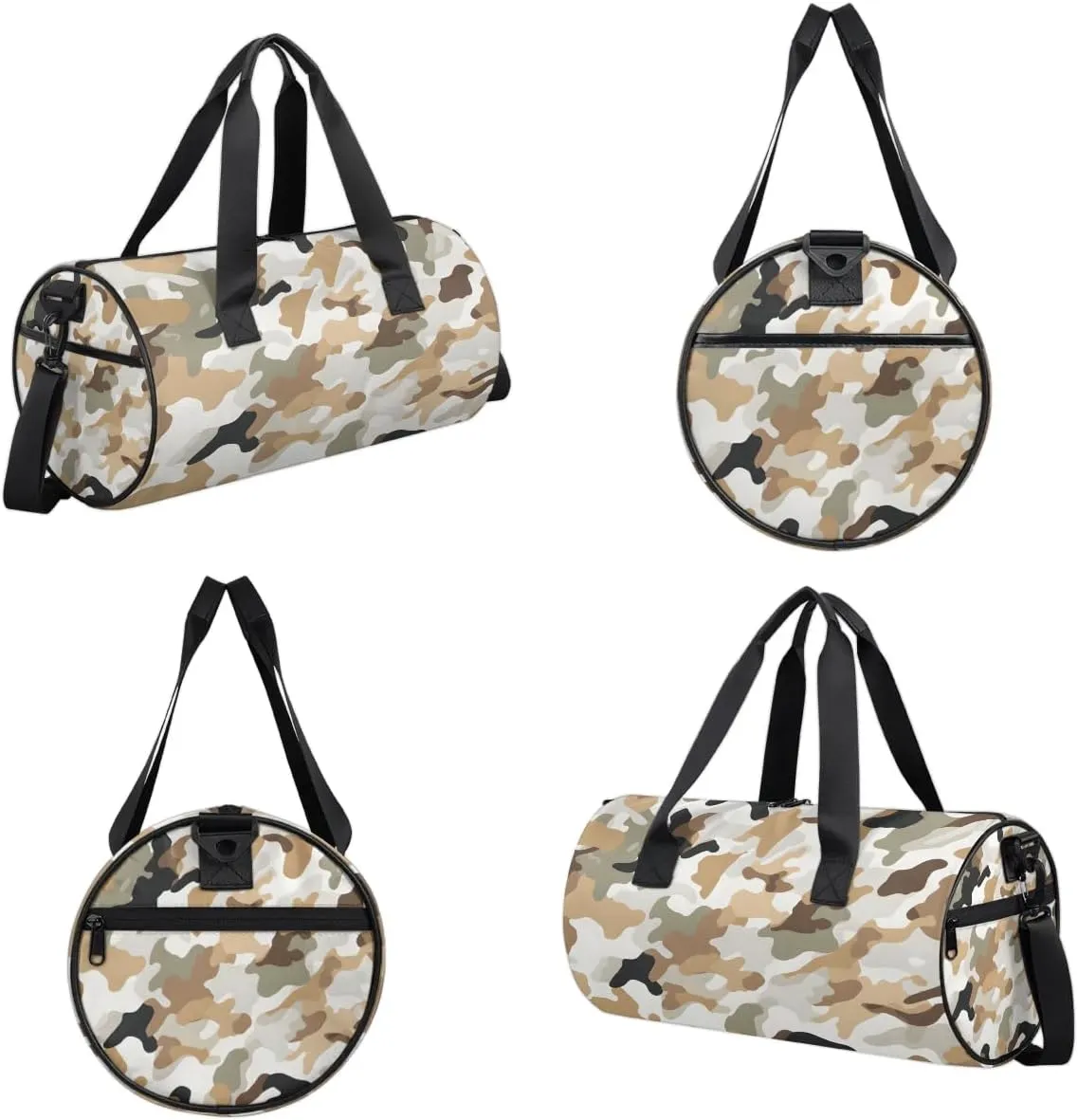 Gym Bags for Men Women Camouflage Sports Duffel Bags Carry On Travel Duffle Bag with Detachable Adjustable Shoulder Strap Overnight Weekender Bag
