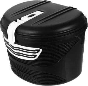 Happyyami Lockable Bike Basket for Electric Bikes Front Frame Helmet Holder Durable Waterproof Stable