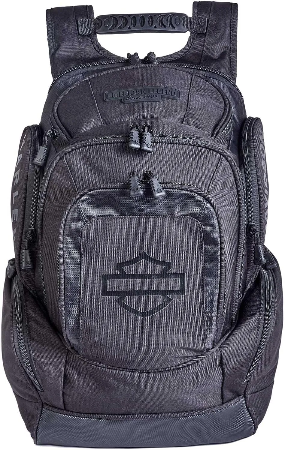 Harley-Davidson Rubber Bar & Shield Legend Rugged Polyester Backpack - Black