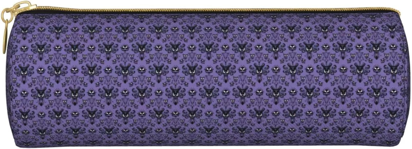 Haunted Mansion Lightweight Pencil Case,Zippered Pen Pouch,Stationery Bag Zipper Pouches Pens Holder Organizer