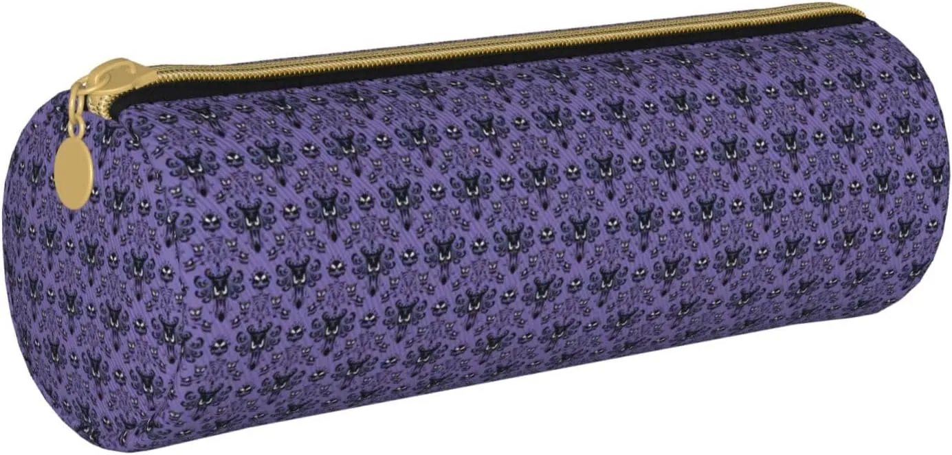Haunted Mansion Lightweight Pencil Case,Zippered Pen Pouch,Stationery Bag Zipper Pouches Pens Holder Organizer