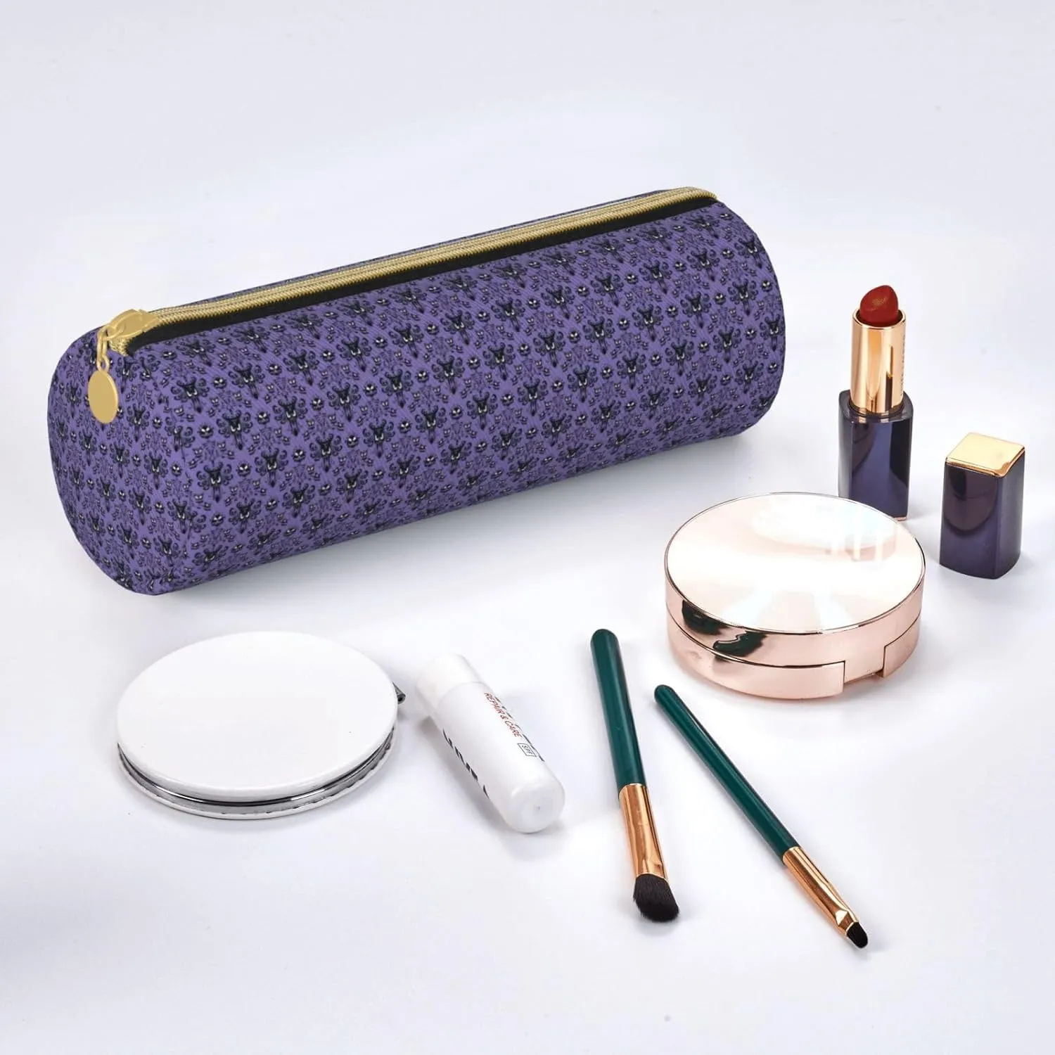 Haunted Mansion Lightweight Pencil Case,Zippered Pen Pouch,Stationery Bag Zipper Pouches Pens Holder Organizer