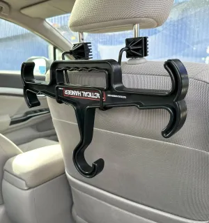 HICE Car Mount with a Tactical Hanger | Original Heavy Duty Standard | 200 lb Load Capacity | for Body Armor, Tactical, Police, Military Gear, Scuba (Black Hanger   Car Mount)