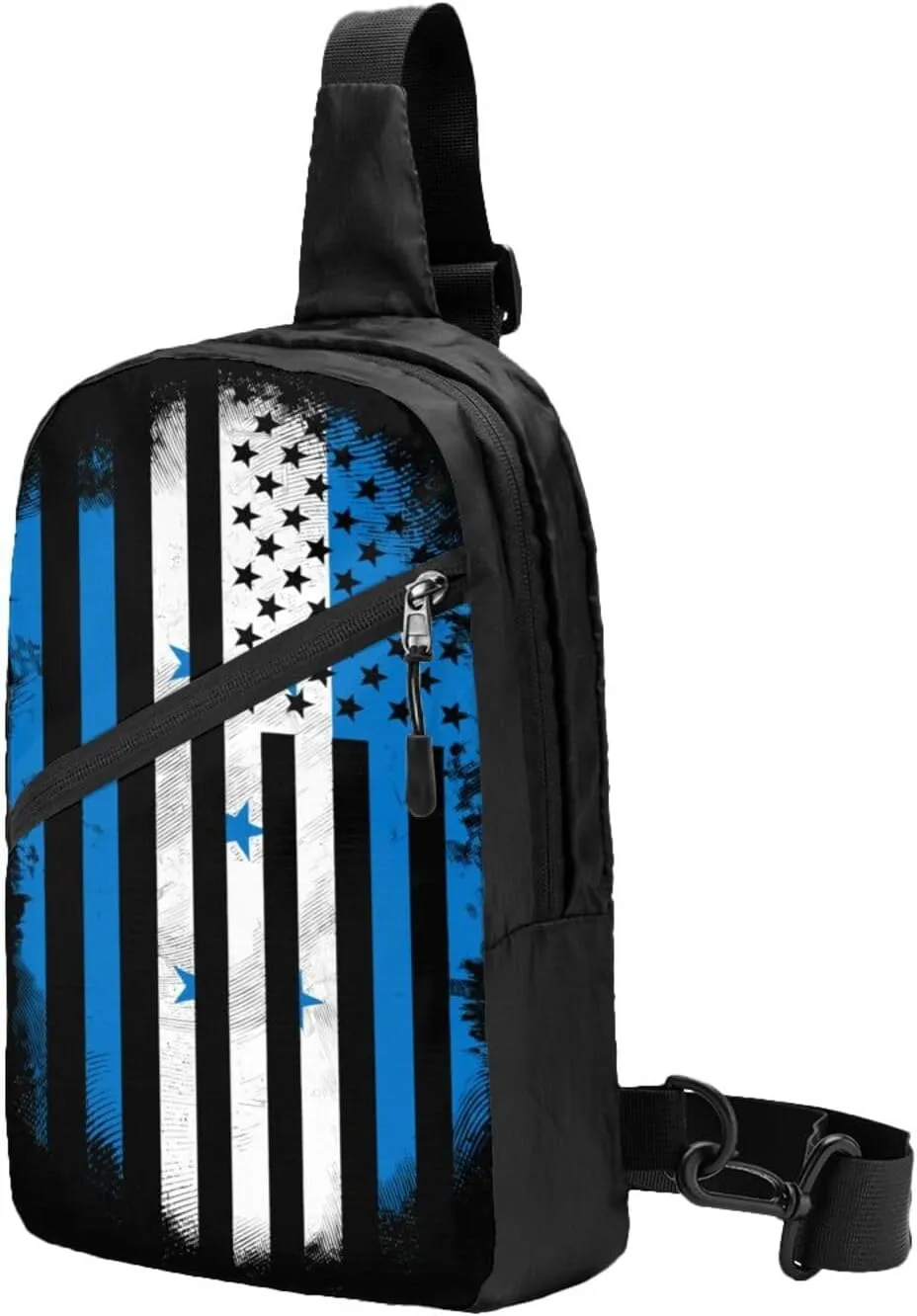 Honduran American Flag Packable Crossbody Bag Portable Sling Bags Foldable Travel Daypack Reusable Sports Shoulder Backpack Diagonally Chest Bag for Workout