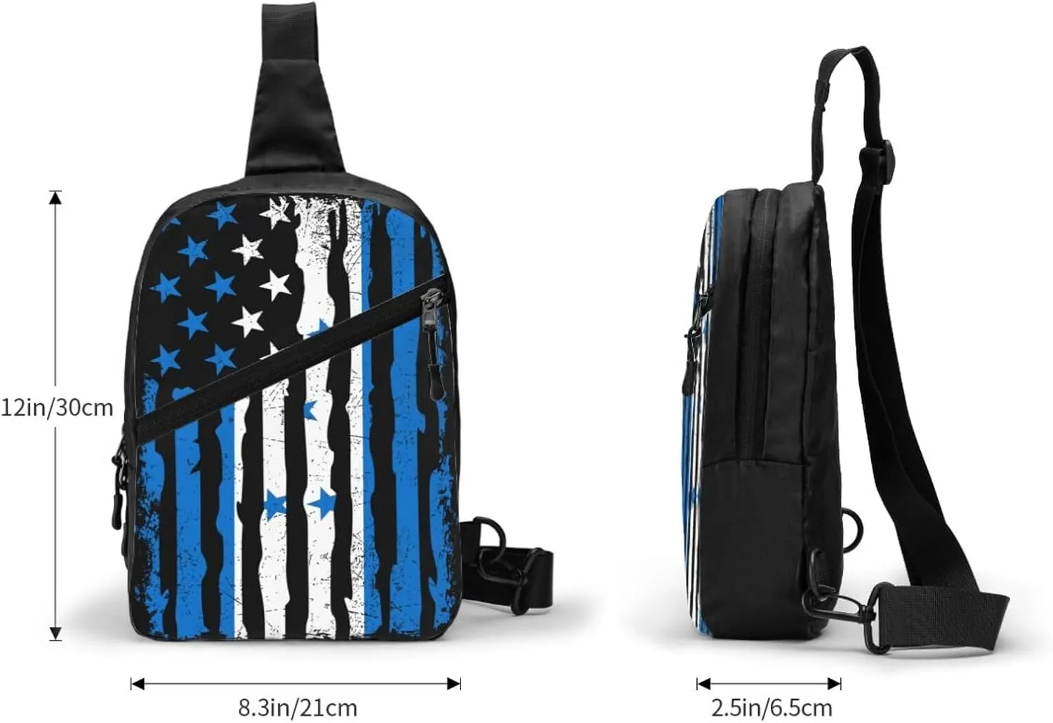 Honduran American Pride Flag Honduras Roots Packable Crossbody Bag Portable Sling Bags Foldable Travel Daypack Reusable Sports Shoulder Backpack Diagonally Chest Bag for Workout