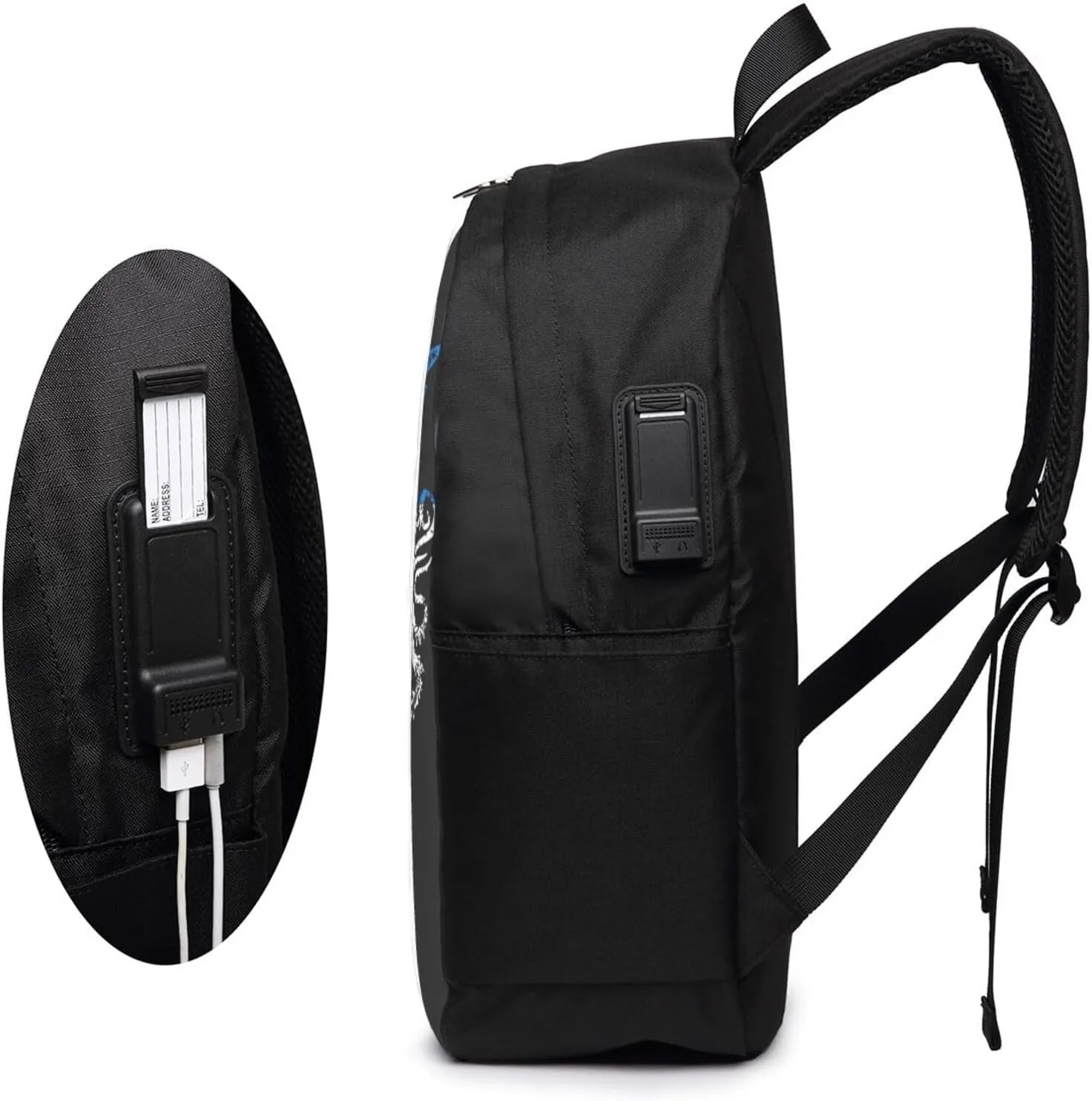 Honduras Flag Eagle Lion Travel Backpack 17-Inch Laptop Backpacks Business Rucksack Casual Sport Daypack with USB Charging Port Carry-on Bag for Camping Biking