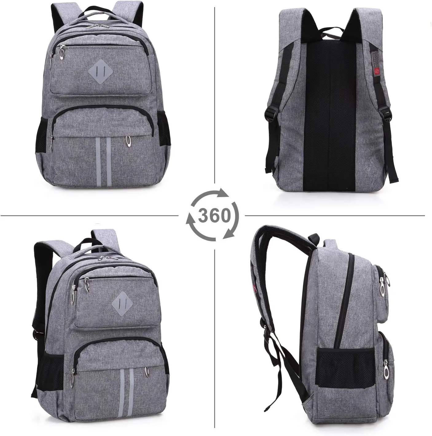 HOPYOCK-Kids Backpacks for Boys and Girls,Multi-Pocket Elementary and Middle School Backpack with Reflective Design,School Bags Fit for 6-16 Years Old