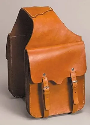 Horse Saddle Bag Cowhide Genuine Leather Western Equestrian Trail Simple Horse Saddle Bag Pack Equipment Horse Saddle Bags Size: 10” L x 10” W x 3 ½” D inches, SMPL99