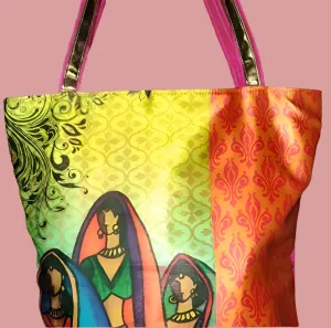 Hot Pink Beautiful Women Tote Bag - preowned