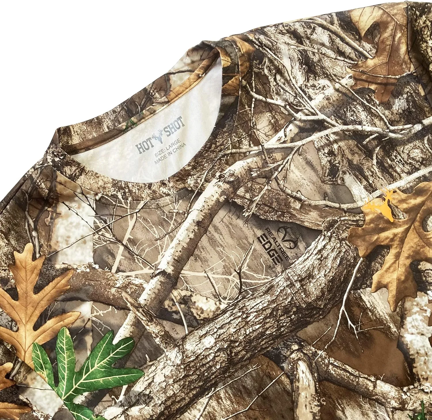 HOT SHOT Men’s Camo Hunting Long Sleeve Shirt – Quick Dry Performance Shirt