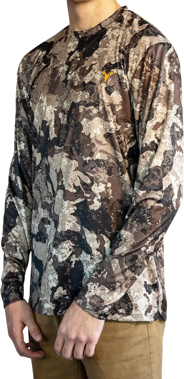 HOT SHOT Men’s Camo Hunting Long Sleeve Shirt – Quick Dry Performance Shirt