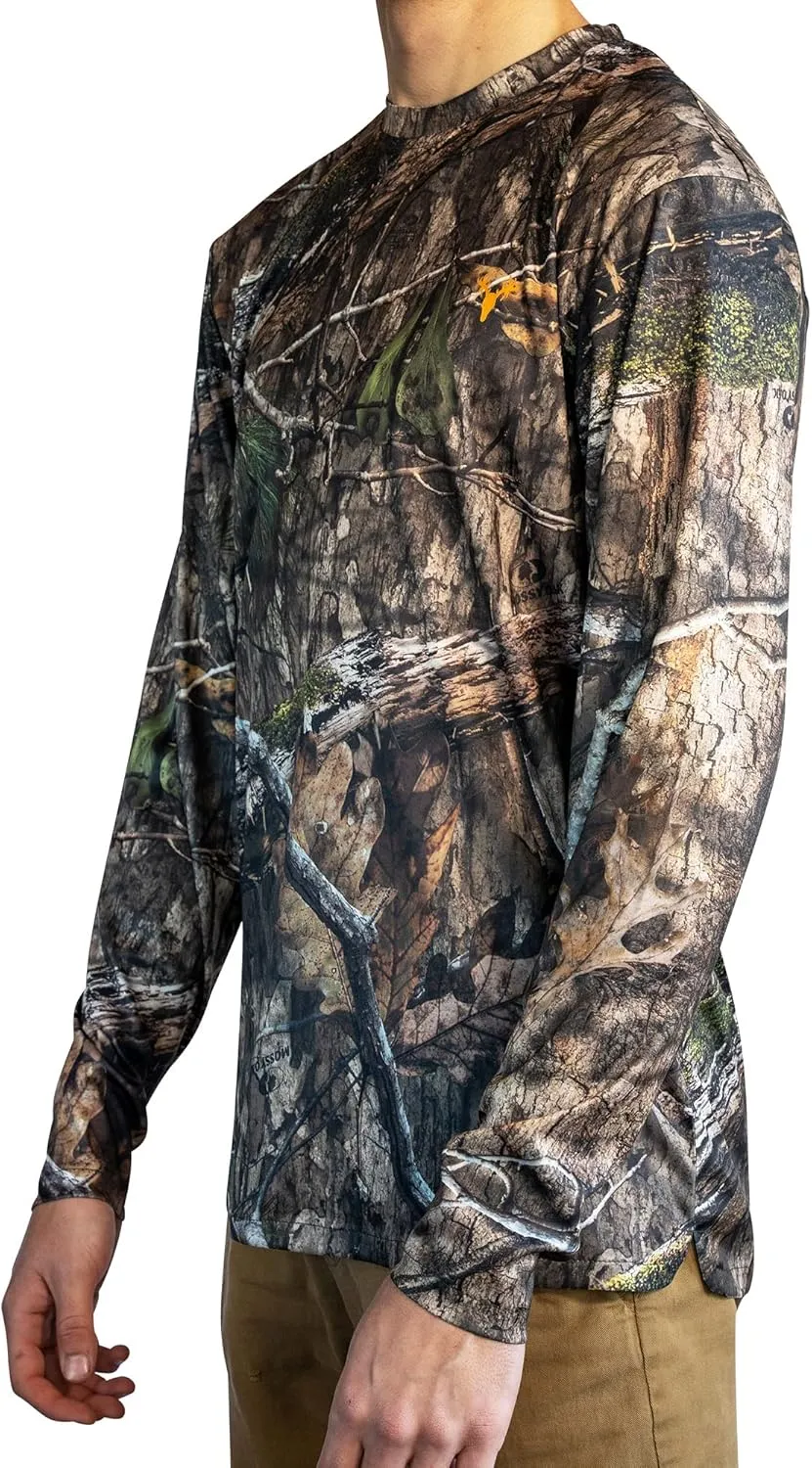HOT SHOT Men’s Camo Hunting Long Sleeve Shirt – Quick Dry Performance Shirt