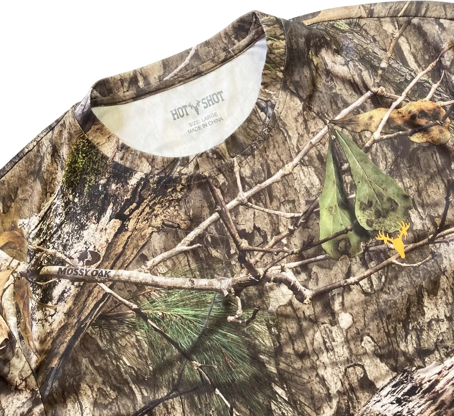 HOT SHOT Men’s Camo Hunting Long Sleeve Shirt – Quick Dry Performance Shirt
