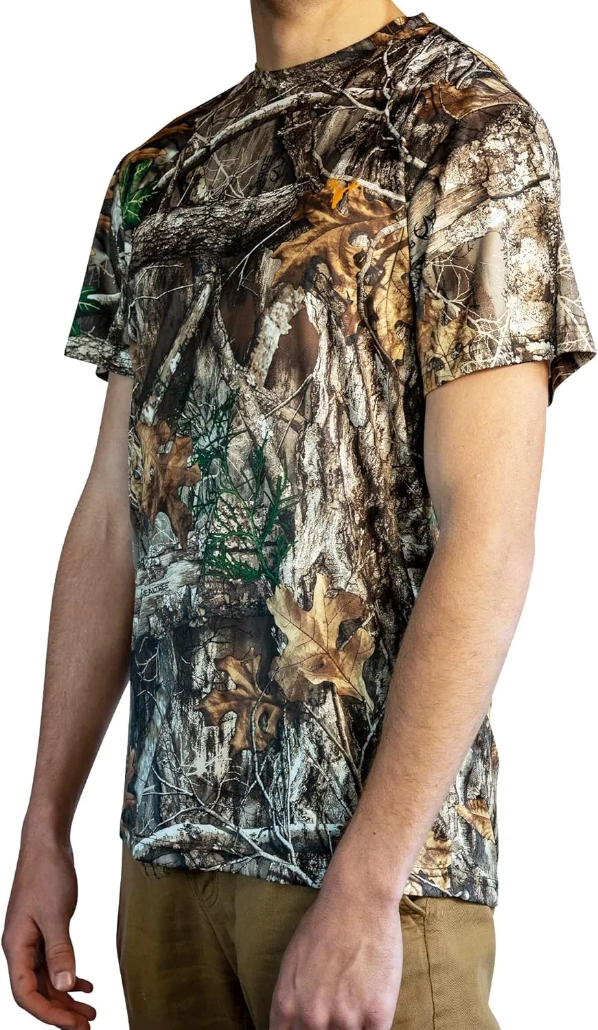 HOT SHOT Men’s Camo Hunting Short Sleeve Shirt – Quick Dry Performance Shirt