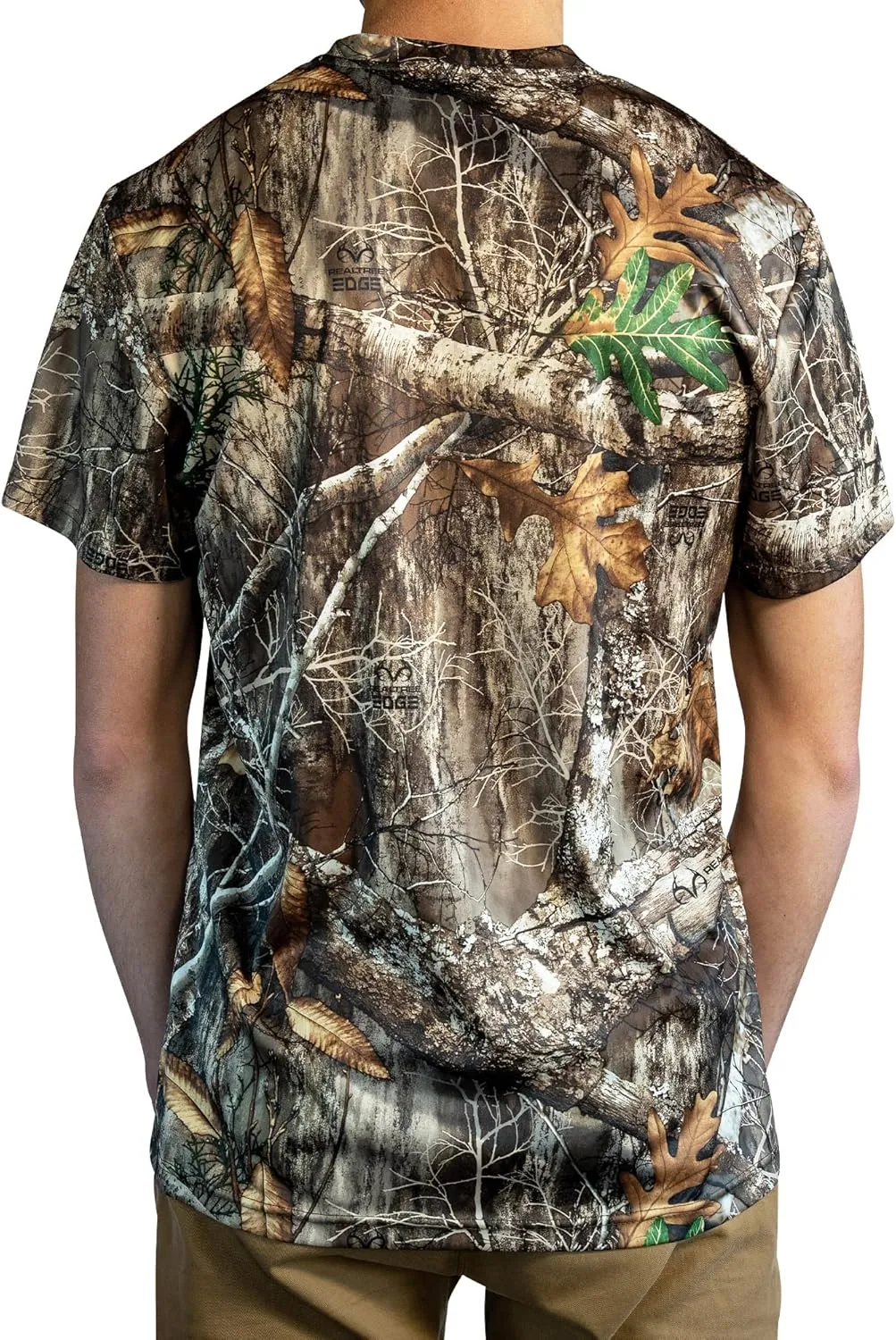 HOT SHOT Men’s Camo Hunting Short Sleeve Shirt – Quick Dry Performance Shirt