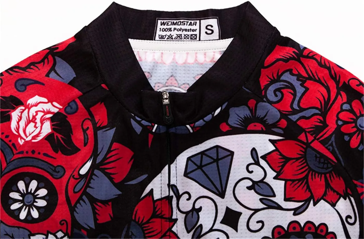 Hotlion Cycling Jersey Women Short Sleeve Bicycle Clothing Top MTB Full Zipper Bike Jerseys Clothes