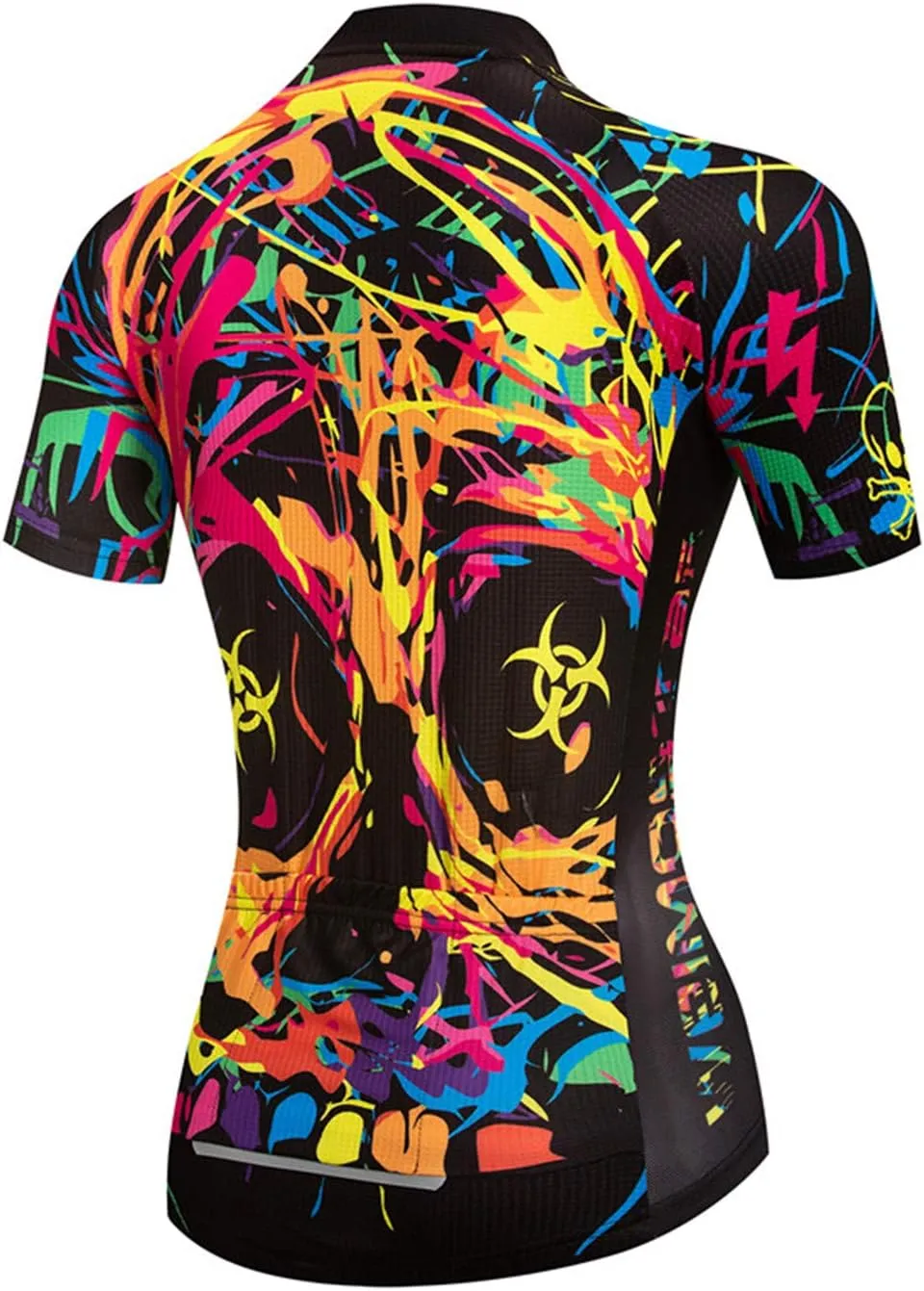 Hotlion Cycling Jersey Women Short Sleeve Bicycle Clothing Top MTB Full Zipper Bike Jerseys Clothes