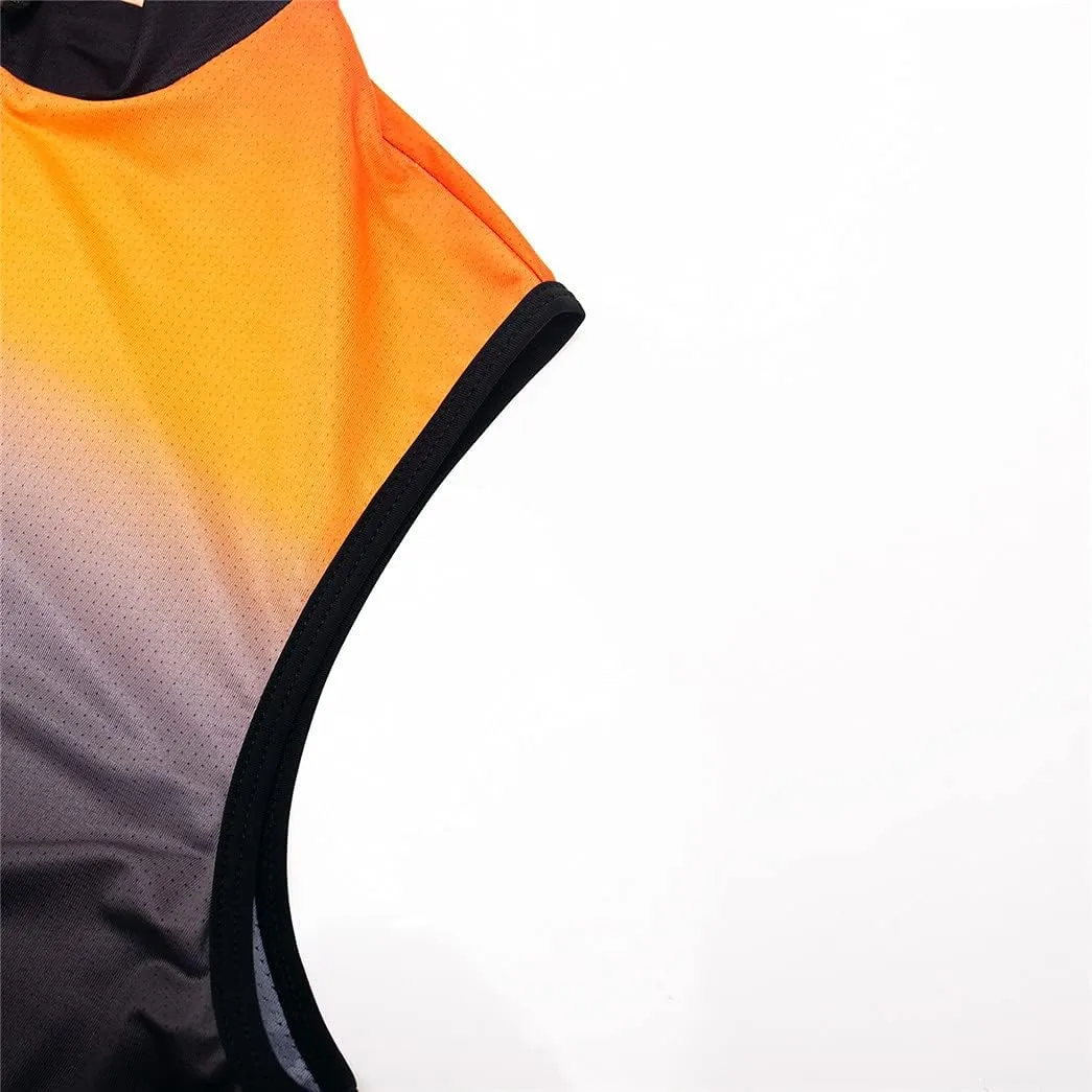 Hotlion Cycling Vest for Men Sleeveless Bike Jersey Shirts Team Bicycle Jacket Tops Reflective