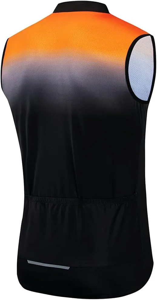 Hotlion Cycling Vest for Men Sleeveless Bike Jersey Shirts Team Bicycle Jacket Tops Reflective