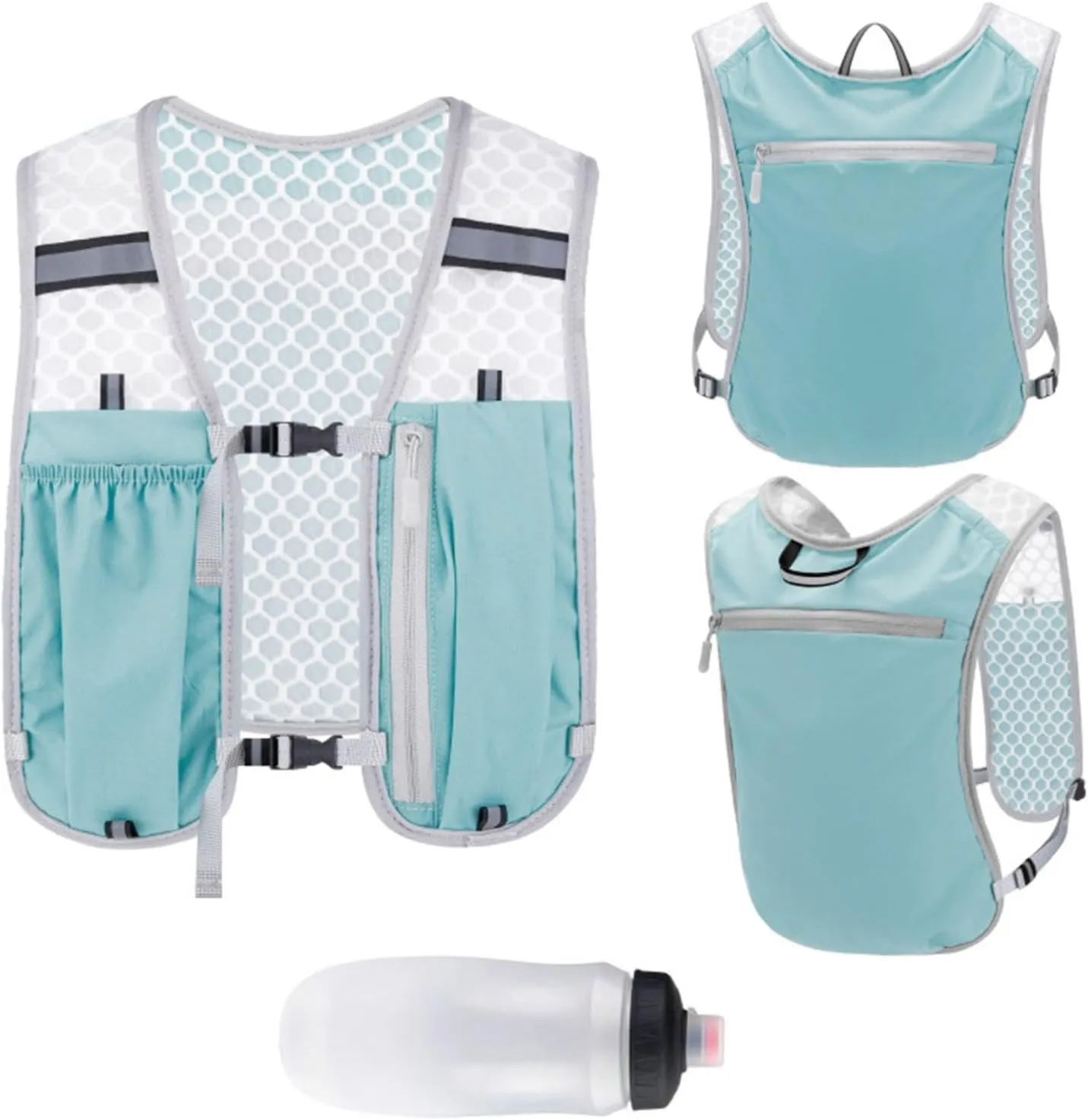 Hydration Vest Pack Water Pack Water Resistance Running Gear Sport Bag Running Backpack for Men Women Trail Marathoner Hiking Race