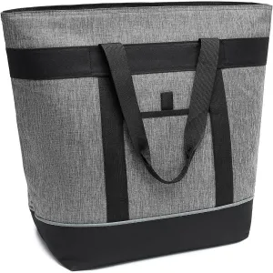 Insulated Cooler Bag - Large Reusable Grocery Tote for Women, Perfect for Transporting Hot or Cold Food, Suitable for Delivery, Travel, and Picnic