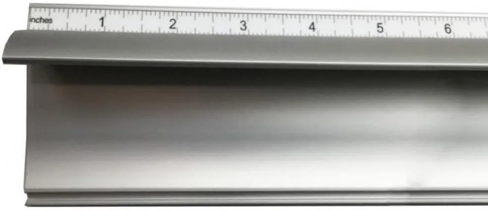 IS54 54" Safety Straight-Edge, Imperial Scale, Embedded Steel Edge, Lightweight Anodized Aluminum Frame, Non-Reflective Surface