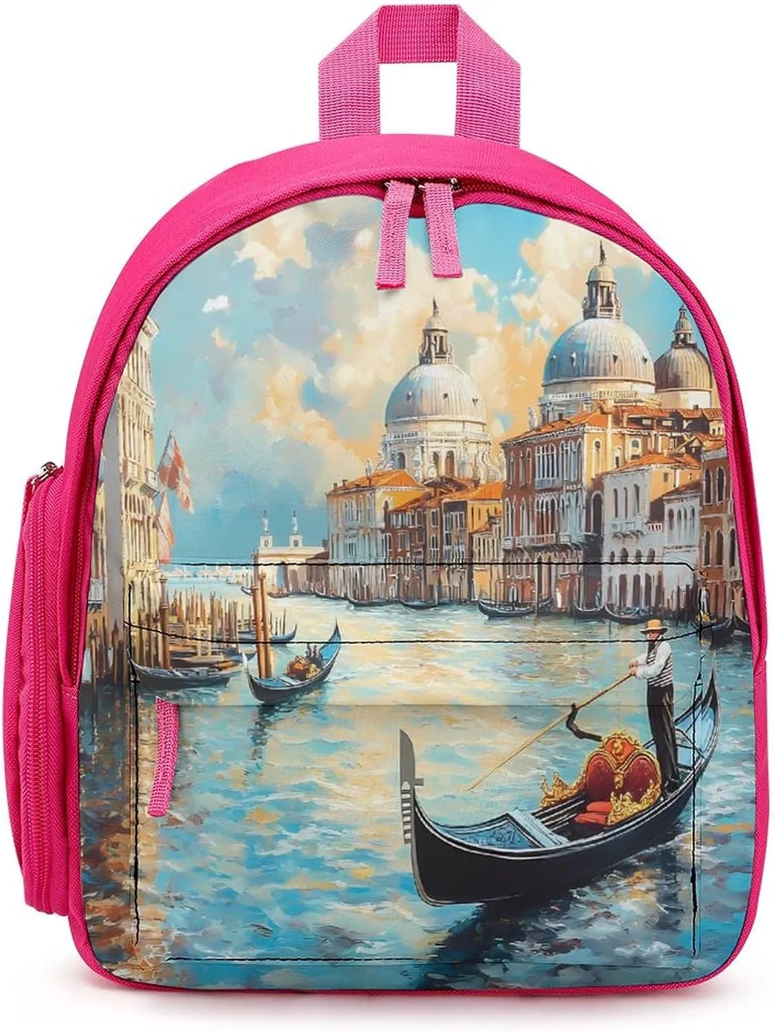 Italian Architecture Venice Funny Travel Backpack Lightweight Shoulder Bag Casual Daypack for Daily Business for Women Men