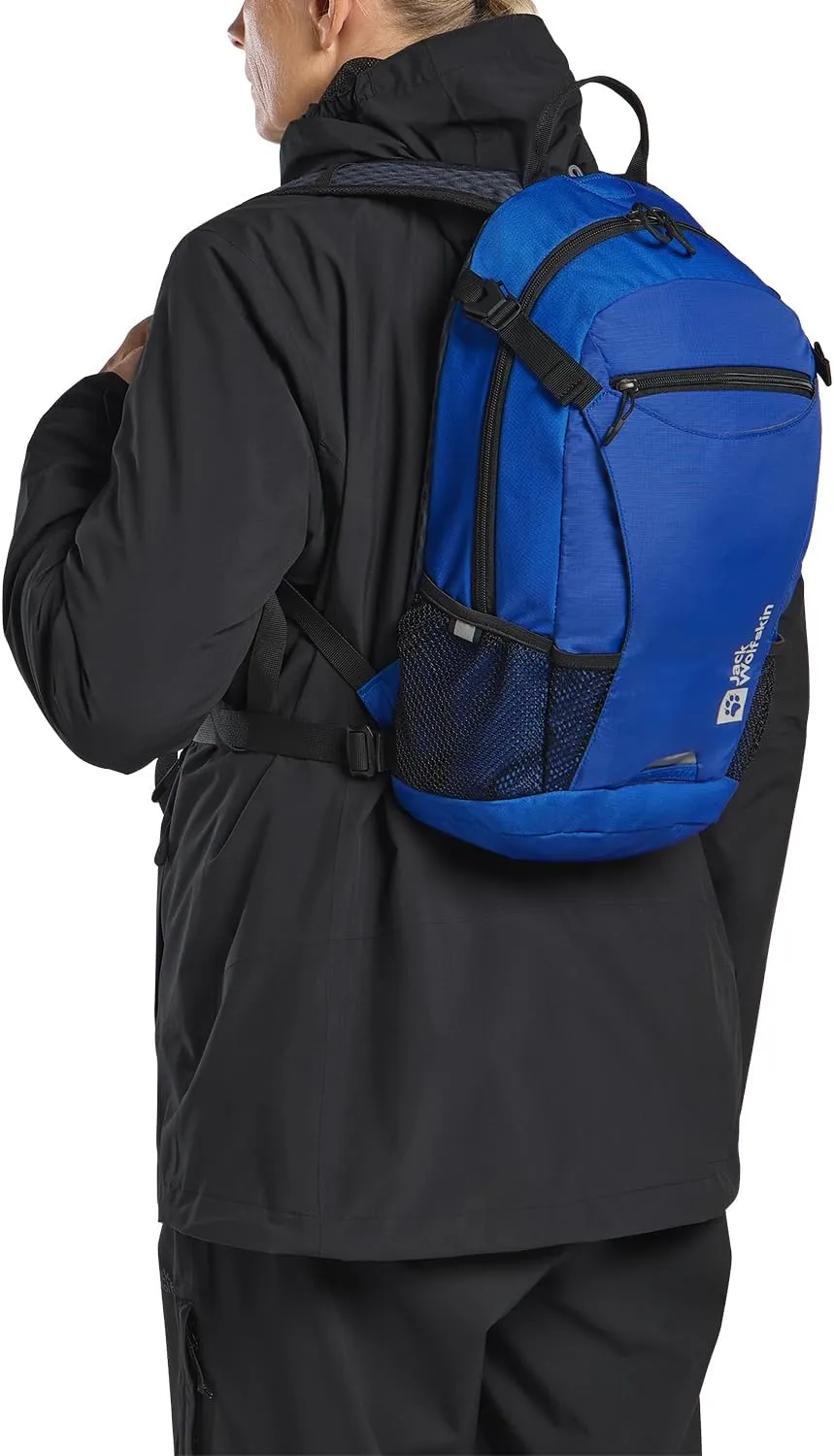 Jack Wolfskin Velocity 12L Lightweight Biking Backpack with Rain Cover and Helmet Lashing