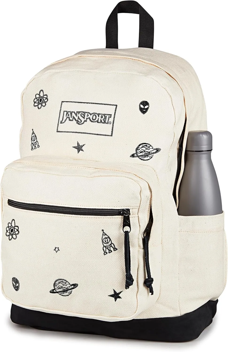 JanSport Right Pack Expressions Backpack – Main Compartment, 15-inch Padded Laptop Compartment, Side Water Bottle Pocket, Utility Pocket with Zippered Rain Flap, Aliencore Embroidery