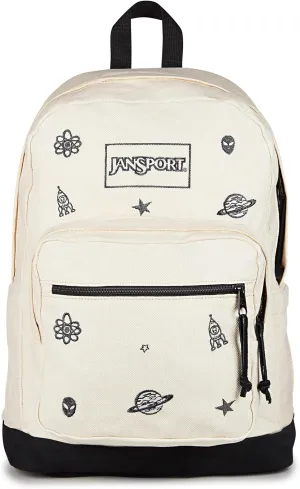 JanSport Right Pack Expressions Backpack – Main Compartment, 15-inch Padded Laptop Compartment, Side Water Bottle Pocket, Utility Pocket with Zippered Rain Flap, Aliencore Embroidery