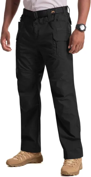 Jessie Kidden Men's Flex Stretch Tactical Pants, Water Resistant Ripstop Cargo Pants Lightweight BDU Outdoor Work Hiking