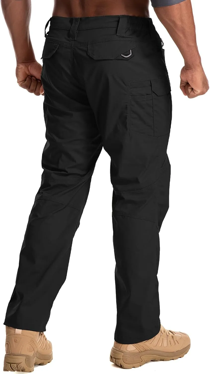Jessie Kidden Men's Flex Stretch Tactical Pants, Water Resistant Ripstop Cargo Pants Lightweight BDU Outdoor Work Hiking