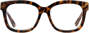 JIM HALO Oversized Blue Light Glasses for Women Square Chunky Bluelight Computer Glasses Reduce Eye Strain